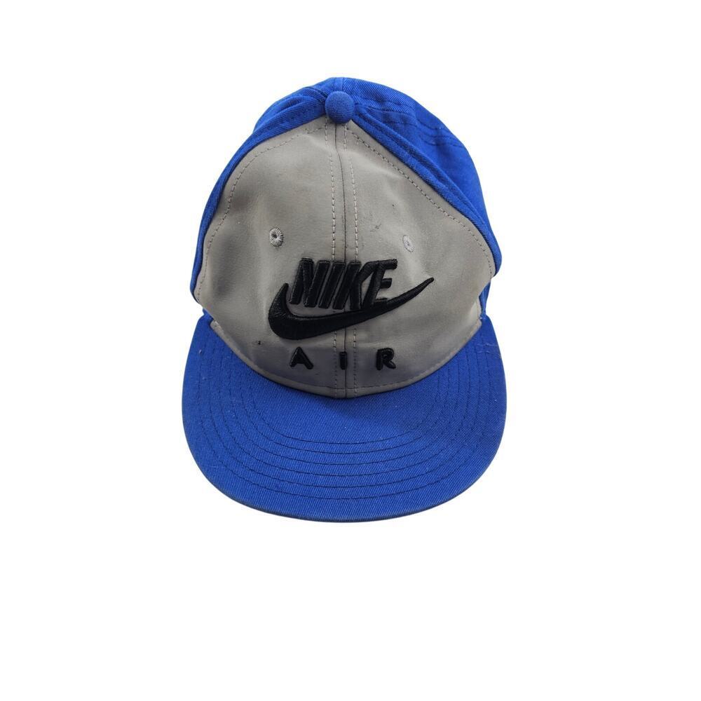 Nike Air Reflective Nike True Hat Snapback Cap YOUTH blue silver BOYS 90s